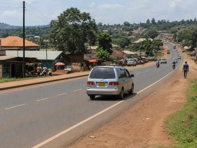 Road travel in Uganda